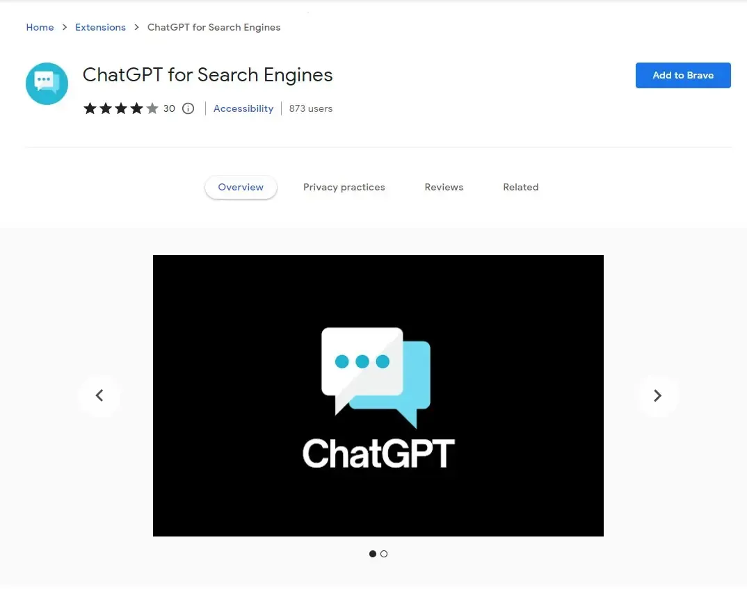 ChatGPT Chrome扩展