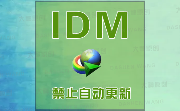 解决IDM(internet download manager)自动弹出自动更新的提示